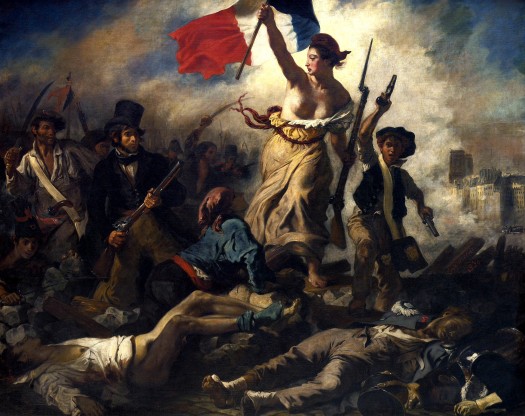 "La libertà guida il popolo", Eugène Delacroix, 1830