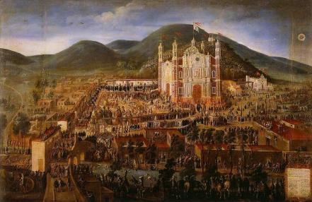 Inaugurazione della Basilica di Nostra Signora di Guadalupe - Opera di Manuel de Arellano - Pubblico Dominio