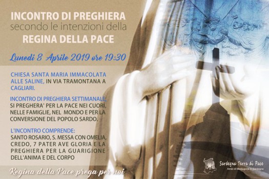 Locandina Incontro di Preghiera Settimanale del 8 Aprile 2019