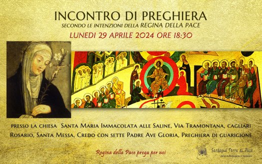 Incontro Preghiera Amici Medjugorje Sardegna 29 Aprile 2024